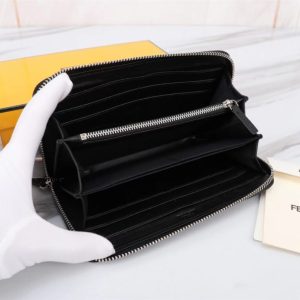 Replica Fendi FF Black Wallet - high-quality designer bag clone