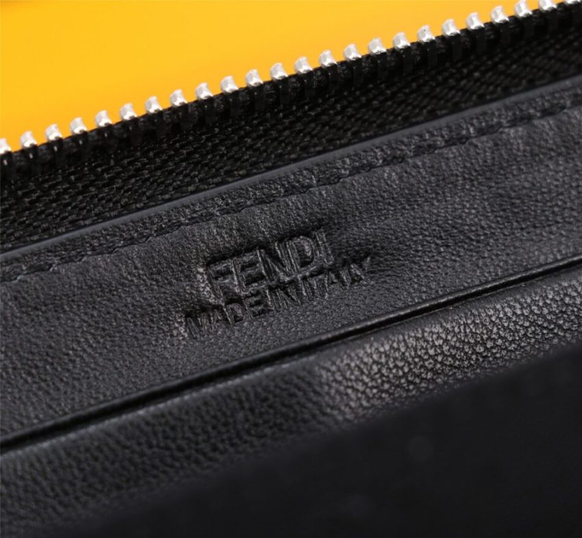 Replica Fendi FF Black Wallet - near-authentic luxury replica handbag