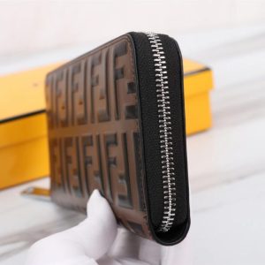 Replica Fendi FF Brown Wallet - top-rated replica designer bag
