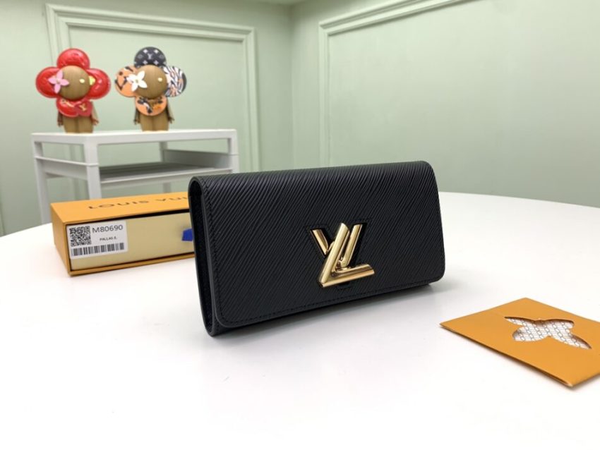 Replica Louis Vuitton Twist Wallet Black - top-tier luxury replica shoulder bag