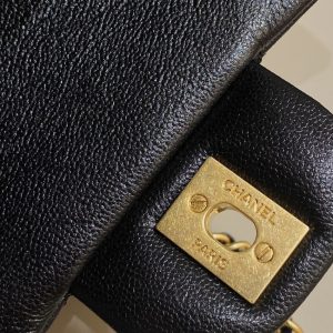 Replica CHANEL CF 20 cm Handle Black - top-tier luxury replica shoulder bag