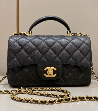 Replica CHANEL CF Handle Black - best-selling designer handbag dupe