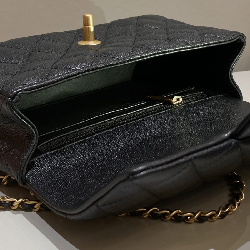 Replica CHANEL CF Handle Black - near-authentic luxury replica handbag