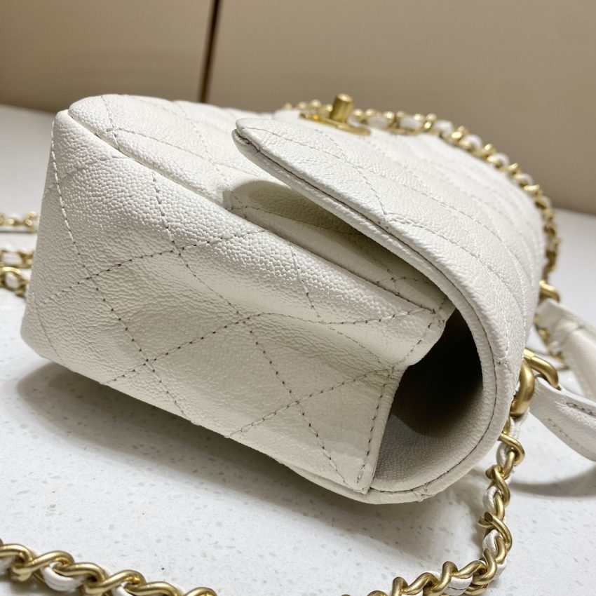 Replica CHANEL CF Handle White - high-accuracy replica luxury purse