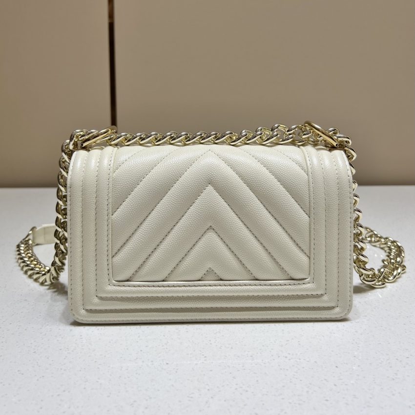 Replica CHANEL Le Boy Small Ivory - high-quality designer bag clone