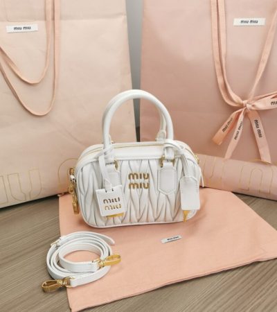 Replica Miu Miu Arcadie Small White - top-tier luxury replica shoulder bag