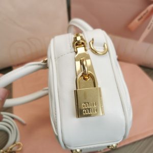 Replica Miu Miu Arcadie Small White - realistic designer-inspired fake bag