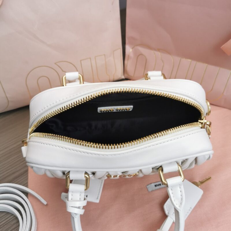 Replica Miu Miu Arcadie Small White - top-tier luxury replica shoulder bag
