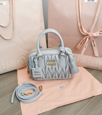 Replica Miu Miu Arcadie Small Light Blue - premium 1:1 fake handbag model