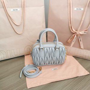 Replica Miu Miu Arcadie Small Light Blue - premium 1:1 fake handbag model