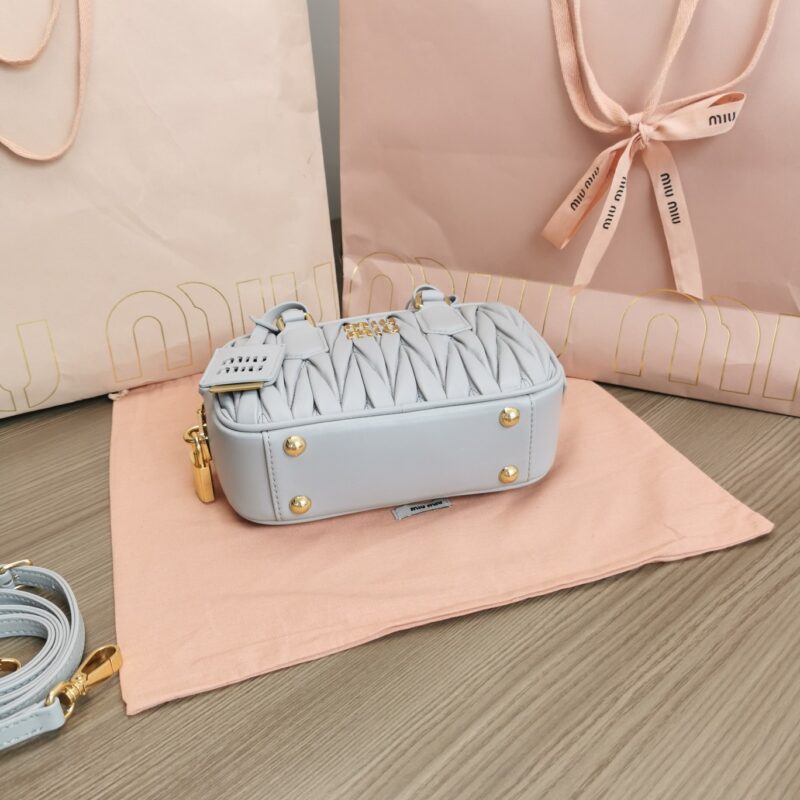 Replica Miu Miu Arcadie Small Light Blue - premium 1:1 fake handbag model