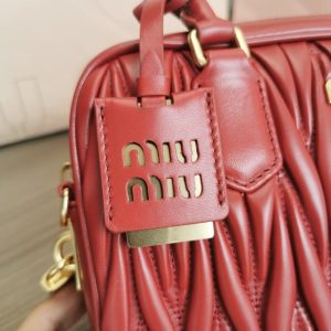 Replica Miu Miu Arcadie Medium Red - ultra-realistic fake designer tote