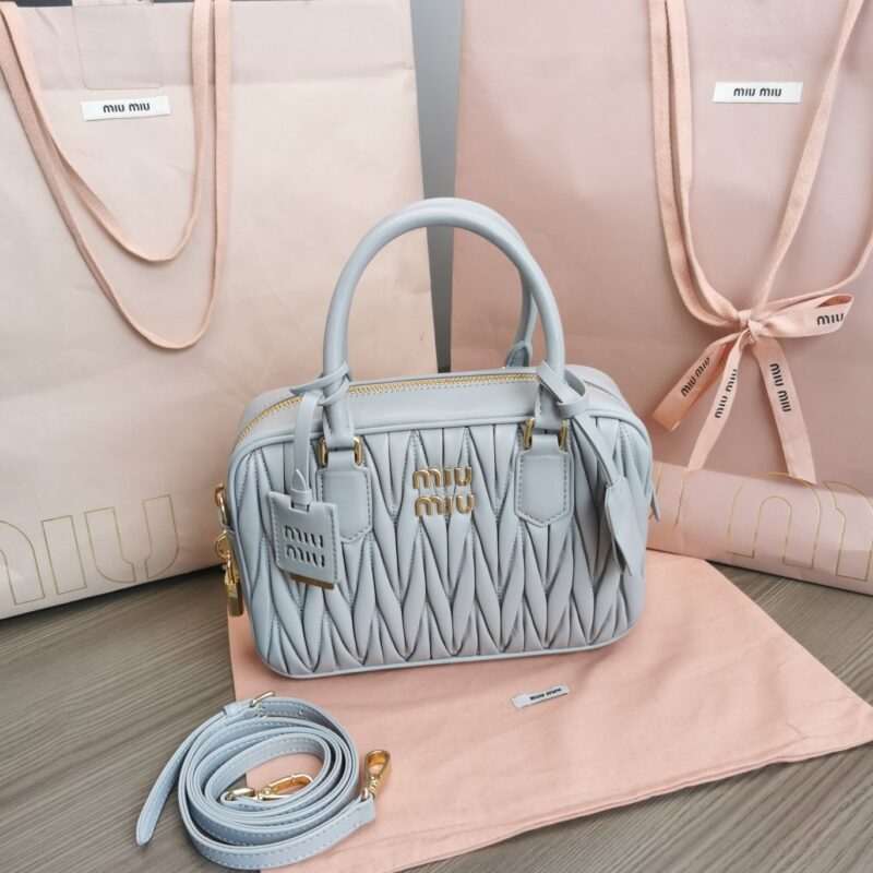 Replica Miu Miu Arcadie Medium Sky Blue - ultra-realistic fake designer tote