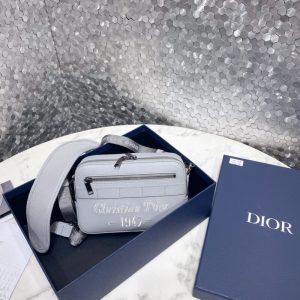 Replica Dior Safari Bag with Strap Sky Blue - 1:1 designer replica handbag