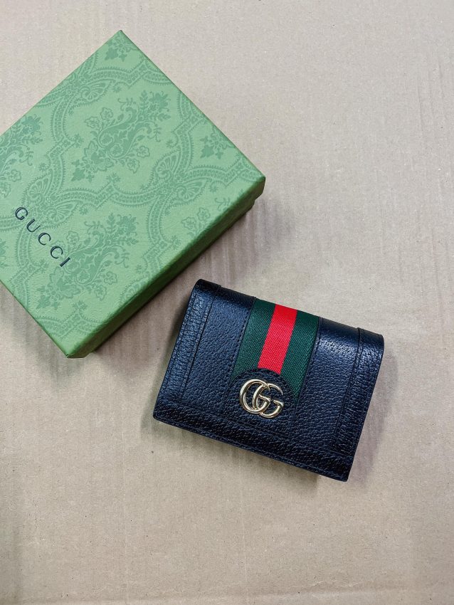 Replica Gucci Ophidia Compact Black Wallet - ultra-realistic fake designer tote