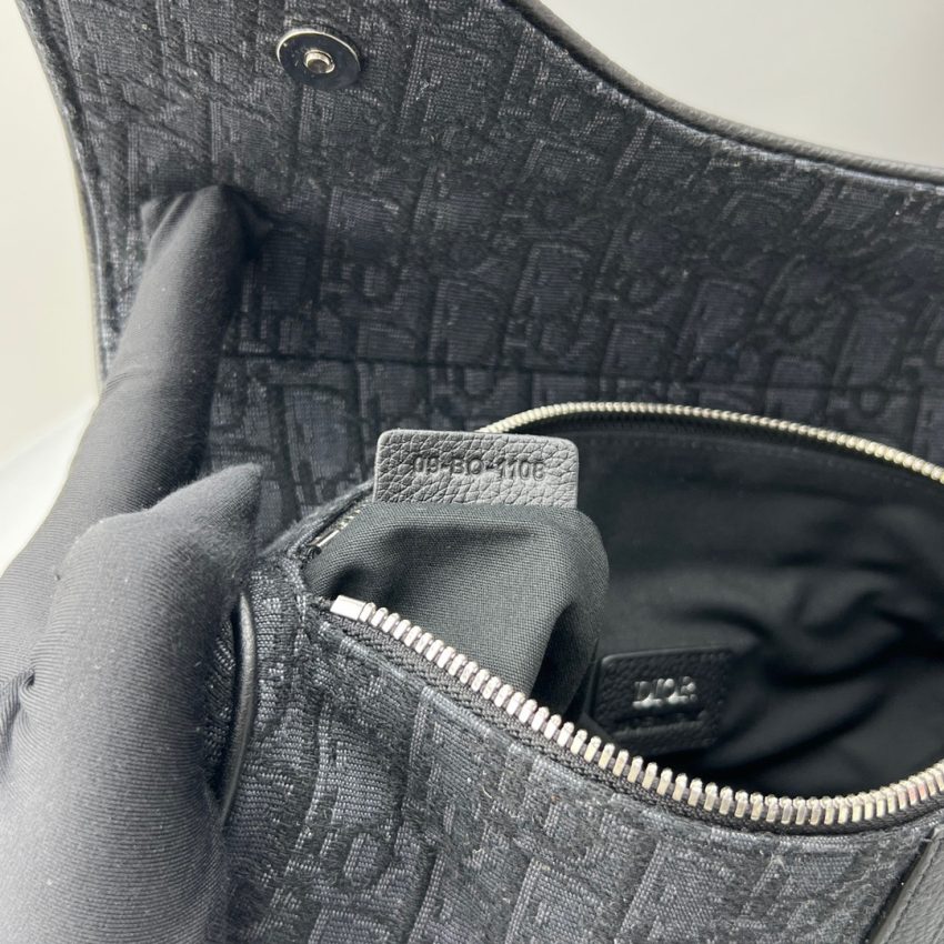 Replica Dior Saddle Bag Oblique Black - high-accuracy replica luxury purse