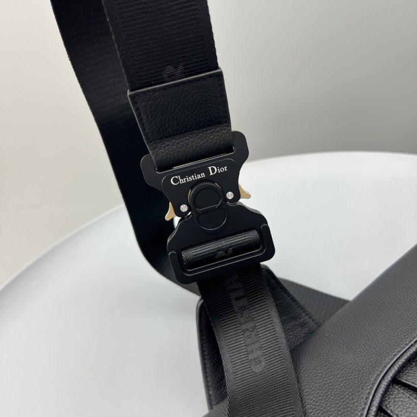 Replica Dior Saddle Bag Full Black Calfskin - realistic designer-inspired fake bag