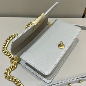 Replica CHANEL Le Boy Grey Gold - realistic designer-inspired fake bag