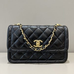 Replica CHANEL Tofu Bag Black - top-tier luxury replica shoulder bag