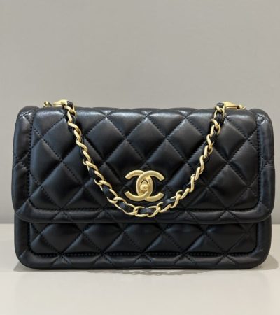 Replica CHANEL Tofu Bag Black - top-tier luxury replica shoulder bag