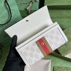 Replica Gucci Ophidia Long Wallet White - realistic designer-inspired fake bag