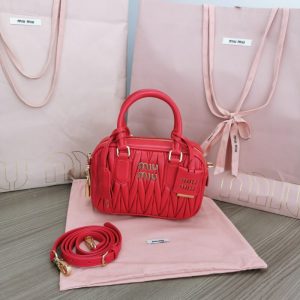 Replica Miu Miu Arcadie Small Red - ultra-realistic fake designer tote