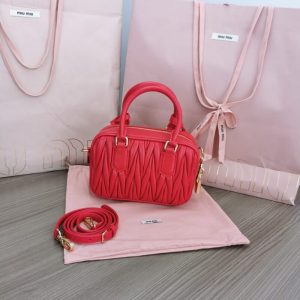 Replica Miu Miu Arcadie Small Red - top-tier luxury replica shoulder bag
