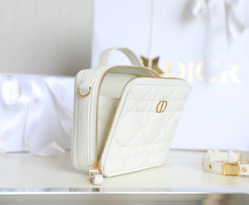 Replica Dior Caro Box Bag White - best-selling designer handbag dupe