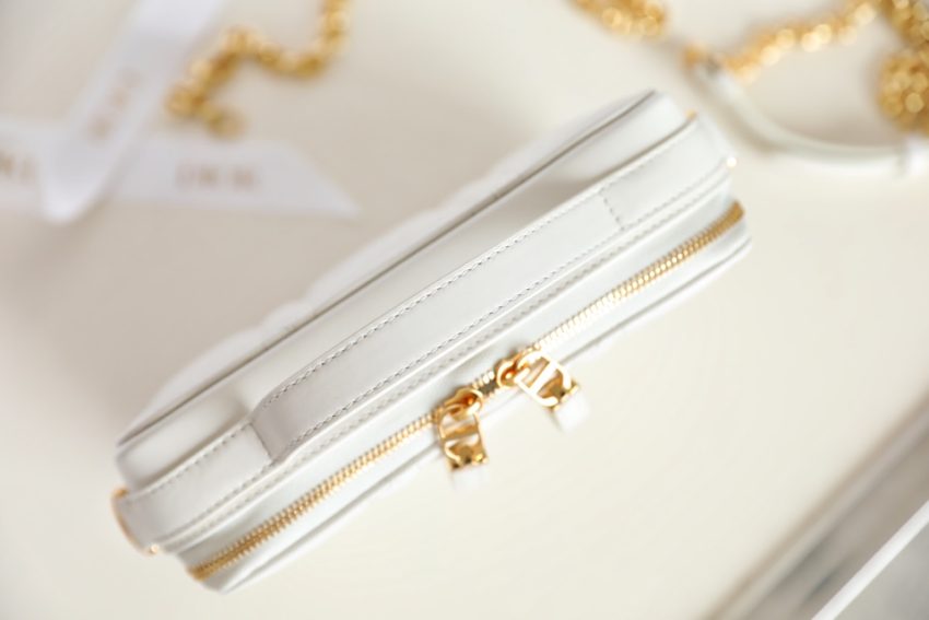 Replica Dior Caro Box Bag White - near-authentic luxury replica handbag