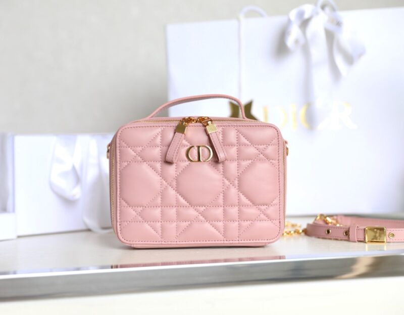 Replica Dior Caro Box Bag Pink - best-selling designer handbag dupe