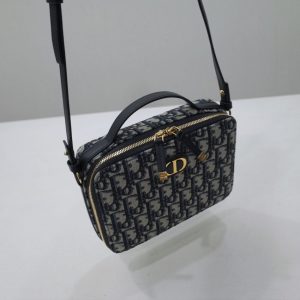 Replica Dior Caro Box Bag CD Print - high-quality designer bag clone