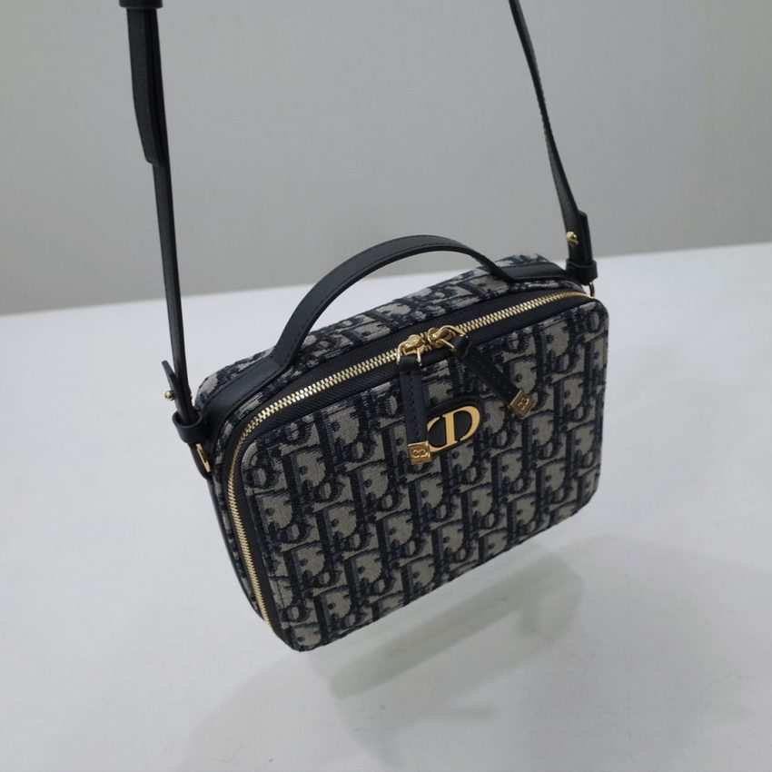 Replica Dior Caro Box Bag CD Print - high-quality designer bag clone