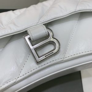 Replica Balenciaga Crush Small White - authentic-look luxury purse replica