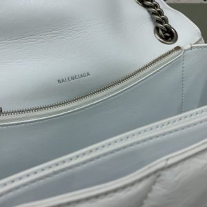 Replica Balenciaga Crush Small White - high-end fake designer purse