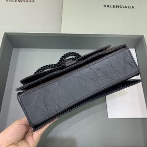 Replica Balenciaga Crush Small Full Black - high-accuracy replica luxury purse