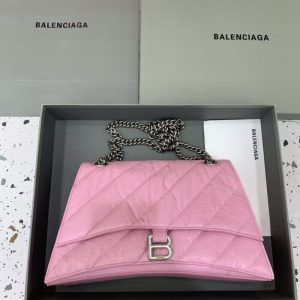 Replica Balenciaga Crush Large Pink - ultra-realistic fake designer tote