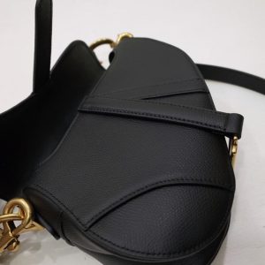 Replica Dior Saddle Bag Small Black - top-tier luxury replica shoulder bag