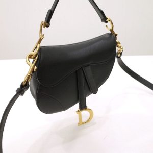 Replica Dior Saddle Bag Small Black - premium 1:1 fake handbag model