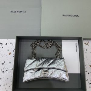 Replica Balenciaga Crush Small Silver - near-authentic luxury replica handbag