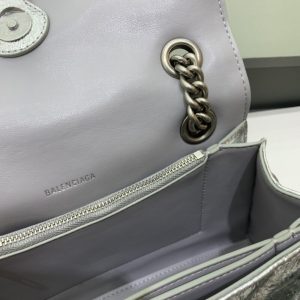 Replica Balenciaga Crush Small Silver - near-authentic luxury replica handbag