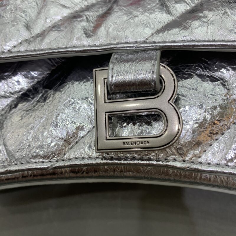 Replica Balenciaga Crush Small Silver - ultra-realistic fake designer tote