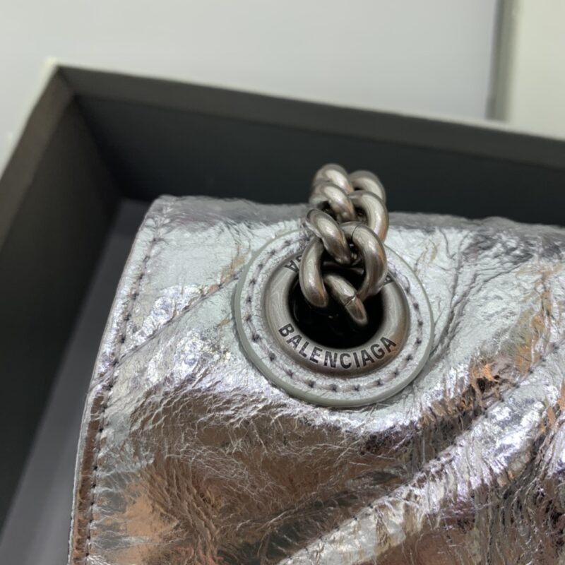 Replica Balenciaga Crush Small Silver - elite superclone designer purse