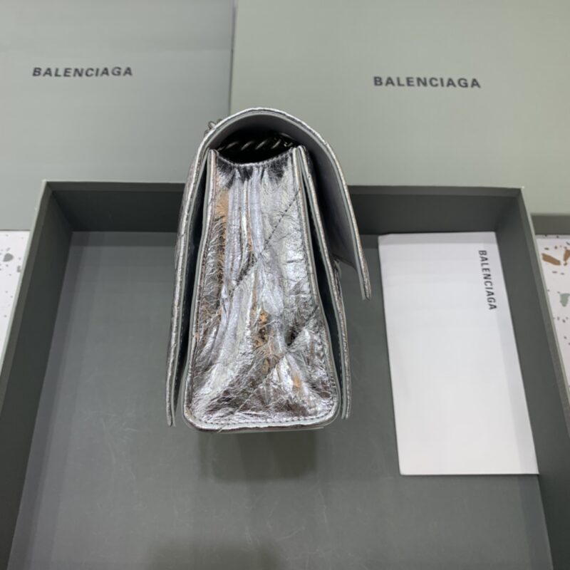 Replica Balenciaga Crush Small Silver - premium 1:1 fake handbag model