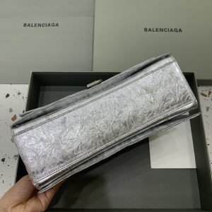 Replica Balenciaga Crush Large Silver - realistic designer-inspired fake bag