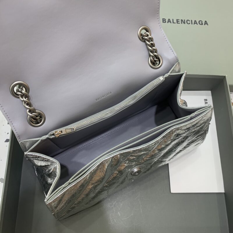 Replica Balenciaga Crush Large Silver - ultra-realistic fake designer tote
