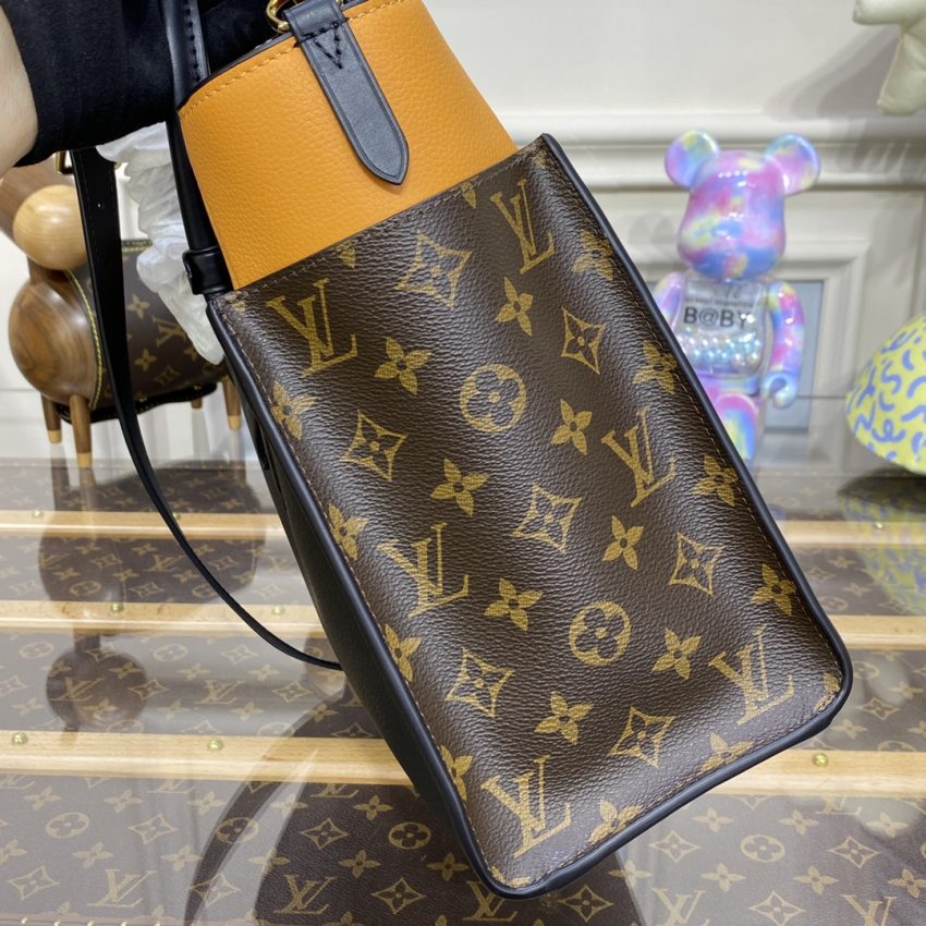Replica Louis Vuitton On My Side Black-Brown - realistic designer-inspired fake bag