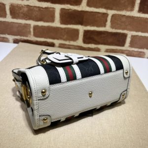 Replica Gucci Gucci Bauletto Top Handle White Black - high-quality designer bag clone