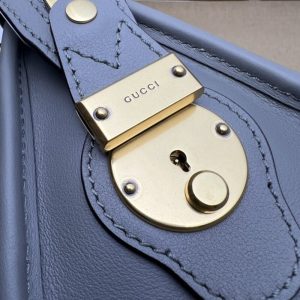 Replica Gucci Bauletto Top Handle Sky Blue - premium 1:1 fake handbag model