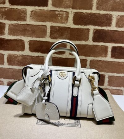 Replica Gucci Bauletto Top Handle White - premium 1:1 fake handbag model
