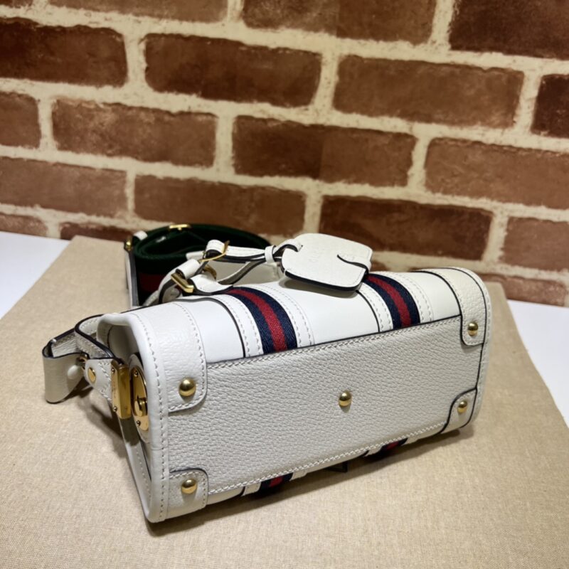 Replica Gucci Bauletto Top Handle White - top-rated replica designer bag